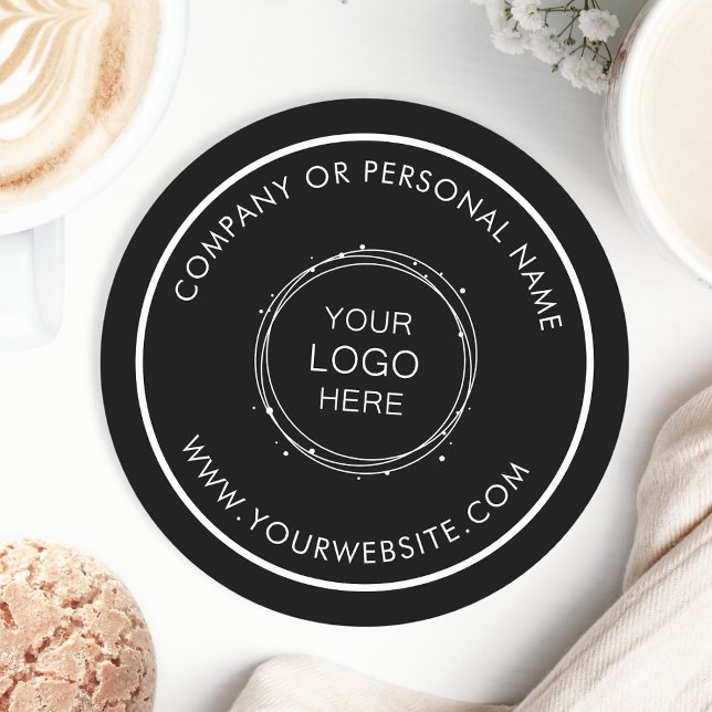 Dessous De Verre Rond Logo d'entreprise promotionnel couleur personnalis (Créateur téléchargé)