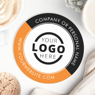 Dessous De Verre Rond Logo d'entreprise promotionnel personnalisé de mar