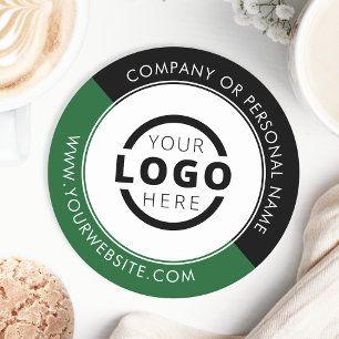 Dessous De Verre Rond Logo d'entreprise promotionnel personnalisé en ver