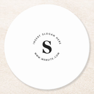 Dessous De Verre Rond Logo et entreprise