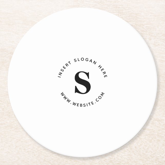 Dessous De Verre Rond Logo et entreprise (Devant)