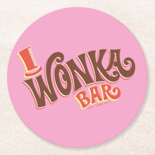 Dessous De Verre Rond Logo Wonka Bar