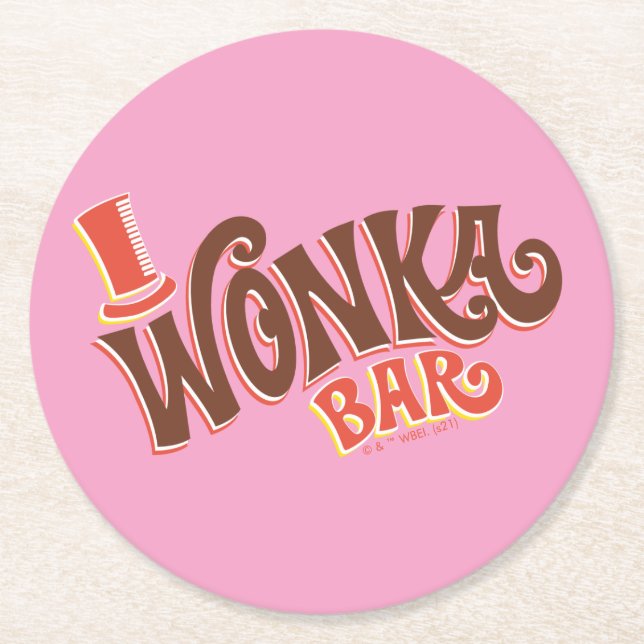 Dessous De Verre Rond Logo Wonka Bar (Devant)