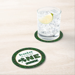 Dessous De Verre Rond Lucky Little Shamrock 1er anniversaire
