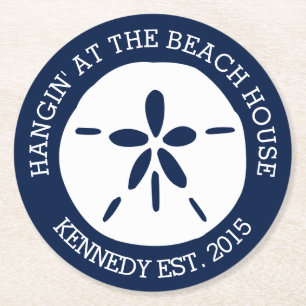 Dessous De Verre Rond Maison de plage