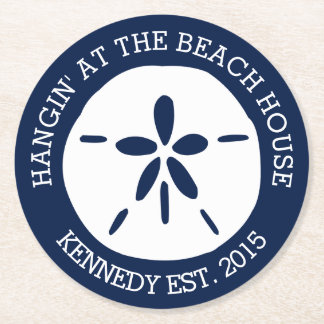 Dessous De Verre Rond Maison de plage