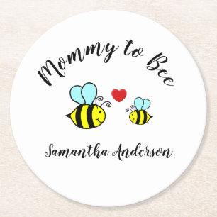 Dessous De Verre Rond Maman to Bee - Dessous de verre papier