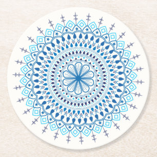 Dessous De Verre Rond Mandala