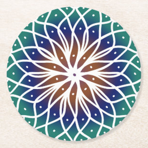 Dessous De Verre Rond Mandala