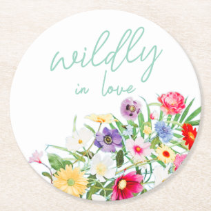 Dessous De Verre Rond Mariage sauvagement amoureux