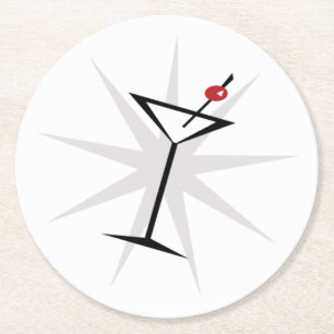 Dessous De Verre Rond +[ Martini Vintage ]+