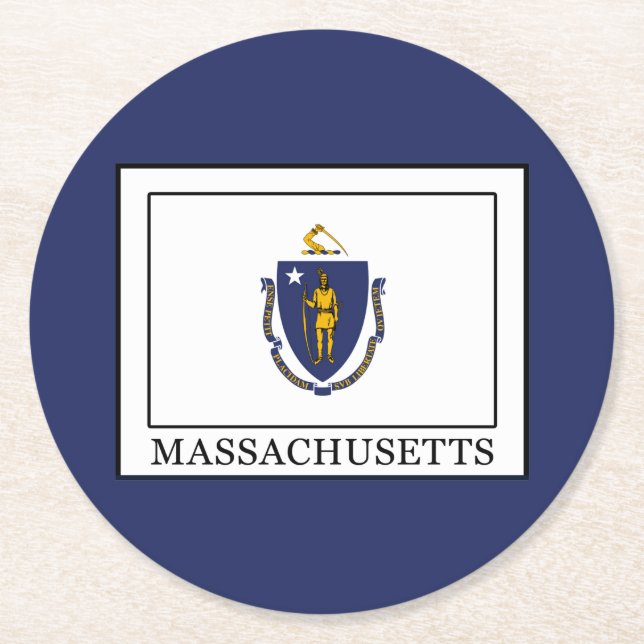 Dessous De Verre Rond Massachusetts (Devant)