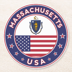 Dessous De Verre Rond Massachusetts