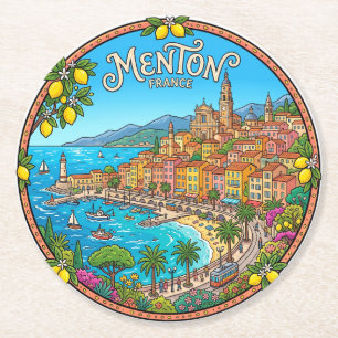 Dessous De Verre Rond Menton France