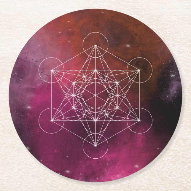 Dessous De Verre Rond Metatron arcangel zen (Devant)