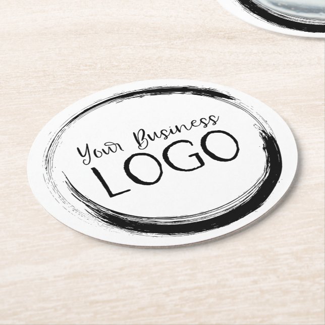 Dessous De Verre Rond Mettre mon logo sur un (Incliné)