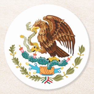 Dessous De Verre Rond Mexique Armoiries