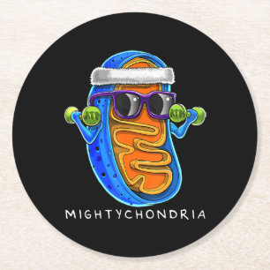Dessous De Verre Rond Mightychondria Enseignant en biologie cellulaire