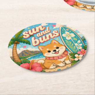 Dessous De Verre Rond mignon kawaii hawaï 