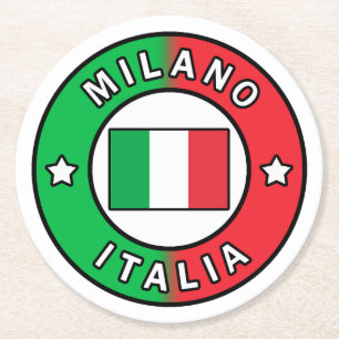 Dessous De Verre Rond Milano Italie