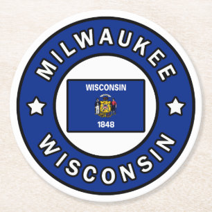 Dessous De Verre Rond Milwaukee Wisconsin