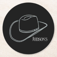 Minimaliste classique Cowboy Beer Drink Coasters