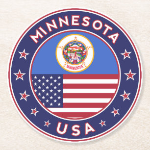 Dessous De Verre Rond Minnesota