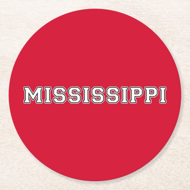 Dessous De Verre Rond Mississippi (Devant)