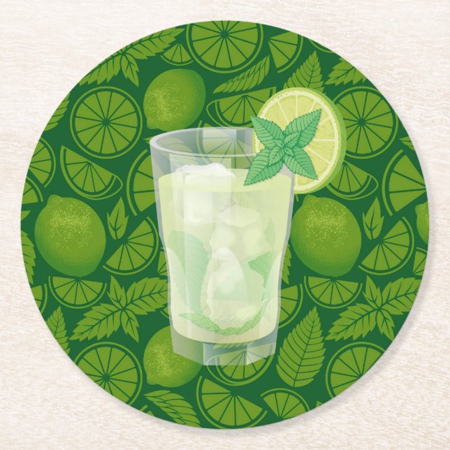 Dessous De Verre Rond Mojito (Devant)