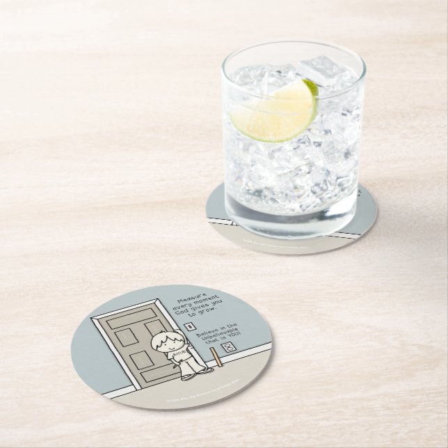 Dessous De Verre Rond Moments mesurables (En situation)