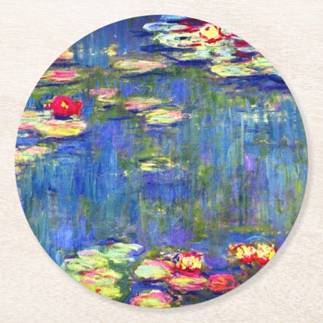 Dessous De Verre Rond Monet Water Lilies  (Devant)