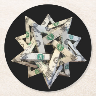 Dessous De Verre Rond Money Origami Five Intersecting Tetrahedra