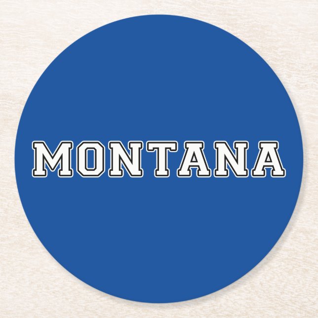 Dessous De Verre Rond Montana (Devant)