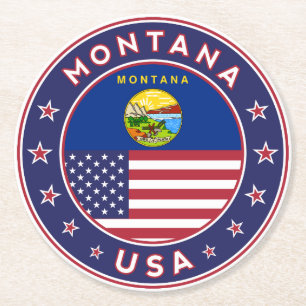 Dessous De Verre Rond Montana, étui téléphonique Montana, autocollant Mo