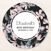 Motif d'aquarelle rose et gris