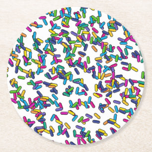 Dessous De Verre Rond Motif d'arrosage éparpillé