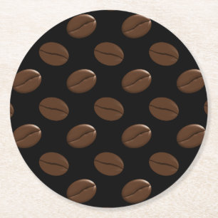 Dessous De Verre Rond Motif de café
