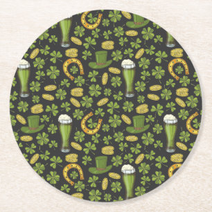 Dessous De Verre Rond Motif du jour de St Patrick