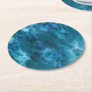 Dessous De Verre Rond Mousse mer