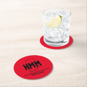 Dessous De Verre Rond Mouvement de modernisation du VIH Indiana