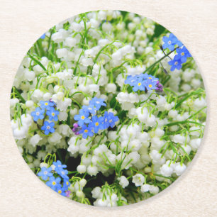 Dessous De Verre Rond Muguet de mai