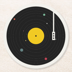 Dessous De Verre Rond Musique partout   Florent Bodart