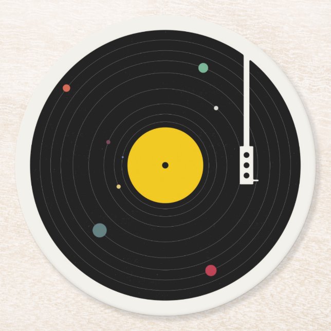 Dessous De Verre Rond Musique partout | Florent Bodart (Devant)