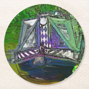 DESSOUS DE VERRE ROND NAVIRES