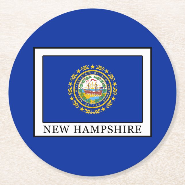 Dessous De Verre Rond New Hampshire (Devant)