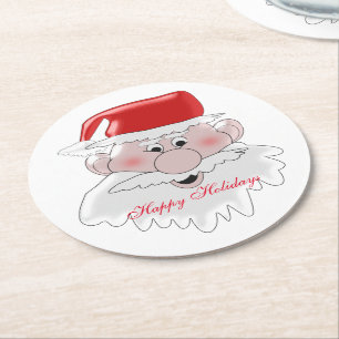 Dessous De Verre Rond Noël père Noël