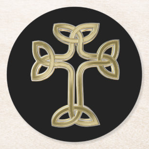 Dessous De Verre Rond noeud de croix celtique