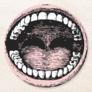 Dessous De Verre Rond Nouveauté du Dentist Party