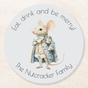 Dessous De Verre Rond Nutcracker Ballet Souris Roi Noël