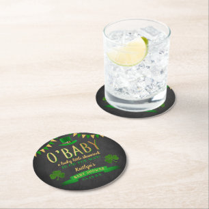 Dessous De Verre Rond O'Baby St. Patrick's Day Baby shower